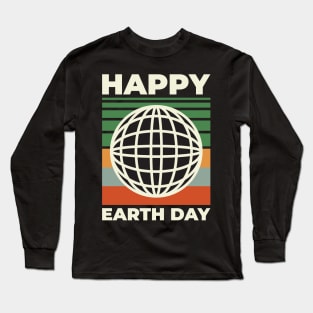 Vintage Happy Earth Day Long Sleeve T-Shirt